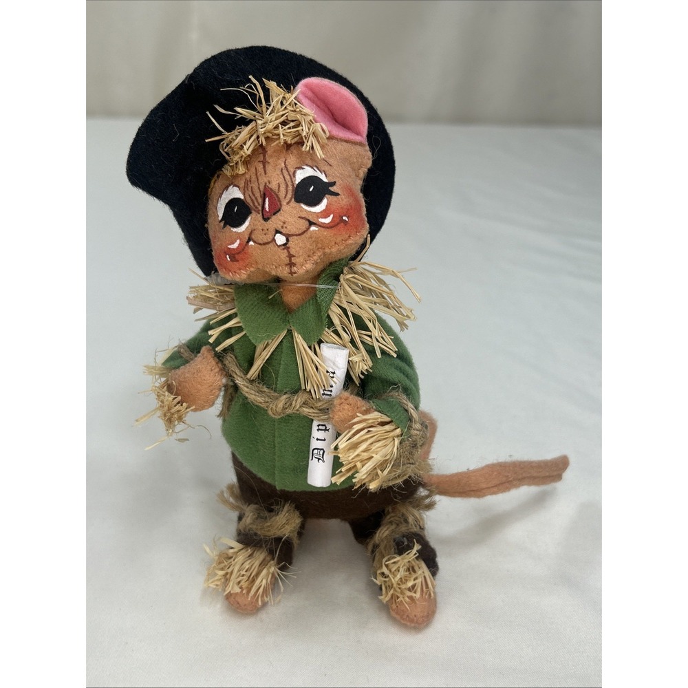 NWT Annalee Wizard Of Oz 6" Scarecrow Mouse Holding Diploma 2008